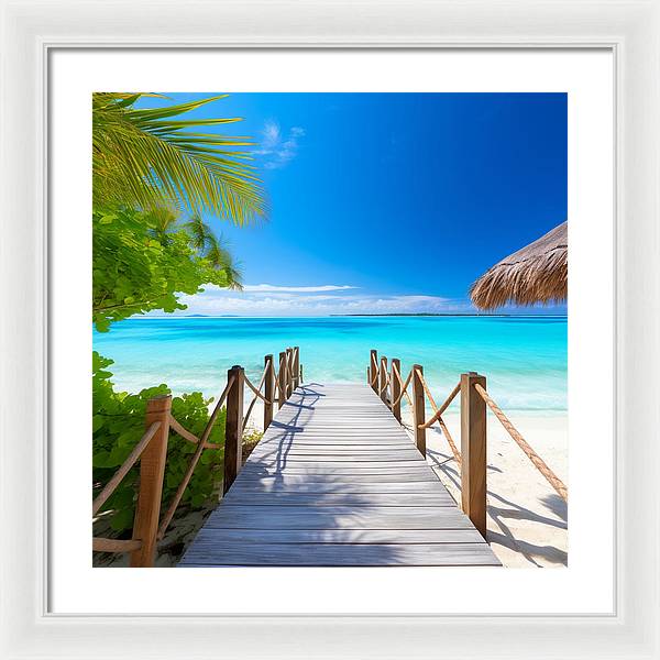 The Crystal Boardwalk - Framed Print