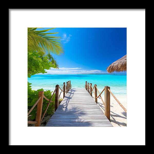 The Crystal Boardwalk - Framed Print