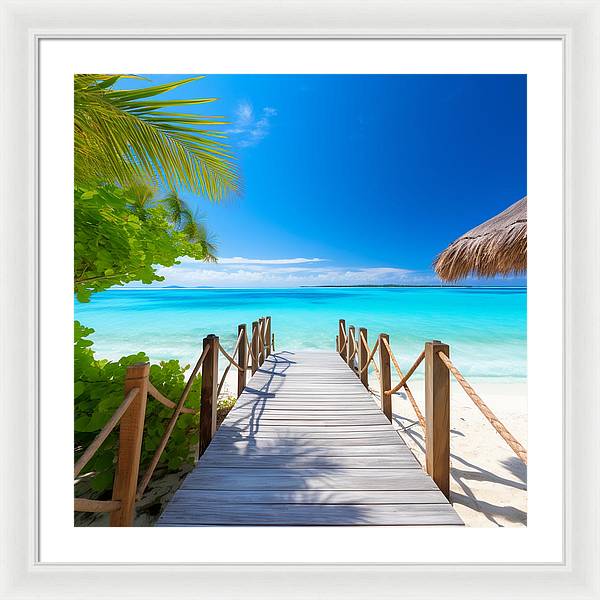The Crystal Boardwalk - Framed Print