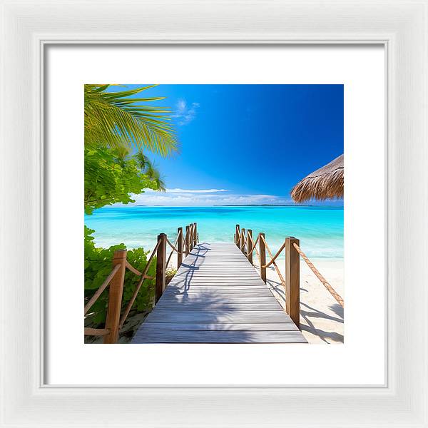 The Crystal Boardwalk - Framed Print