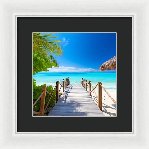The Crystal Boardwalk - Framed Print