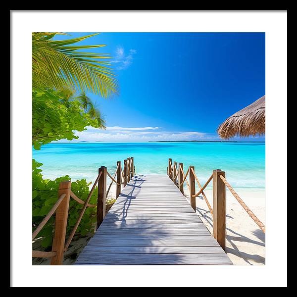 The Crystal Boardwalk - Framed Print