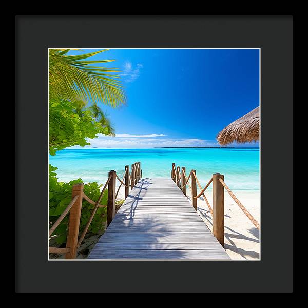 The Crystal Boardwalk - Framed Print