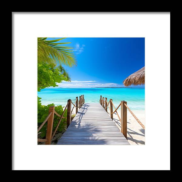 The Crystal Boardwalk - Framed Print
