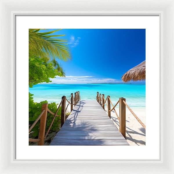 The Crystal Boardwalk - Framed Print