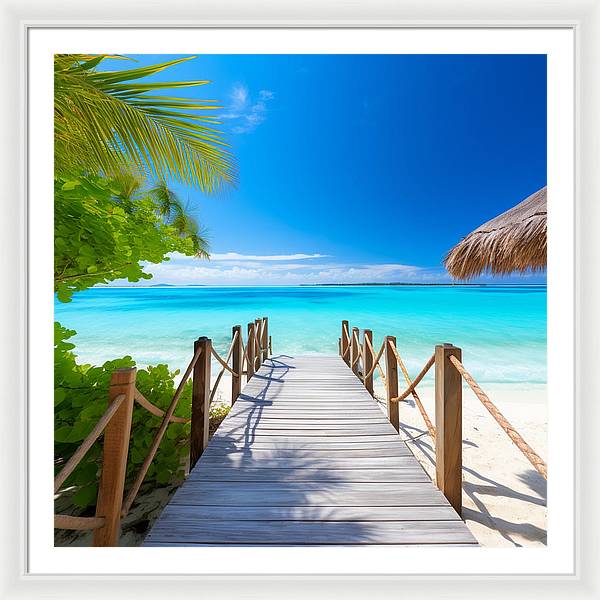 The Crystal Boardwalk - Framed Print