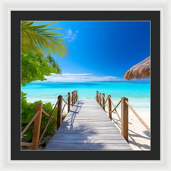 The Crystal Boardwalk - Framed Print