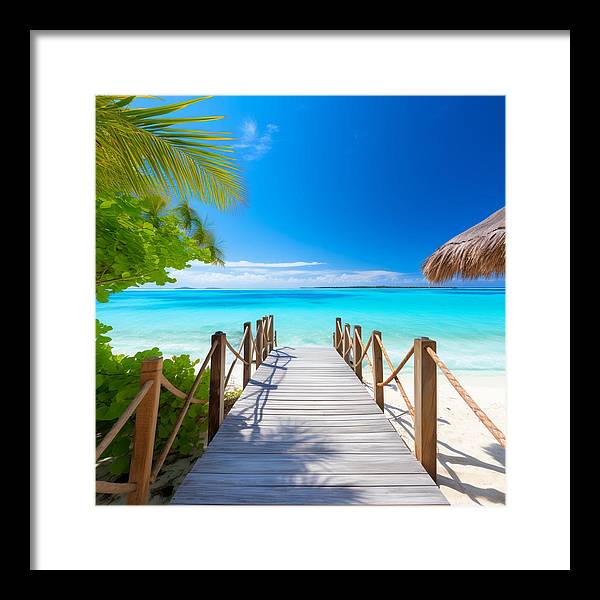 The Crystal Boardwalk - Framed Print