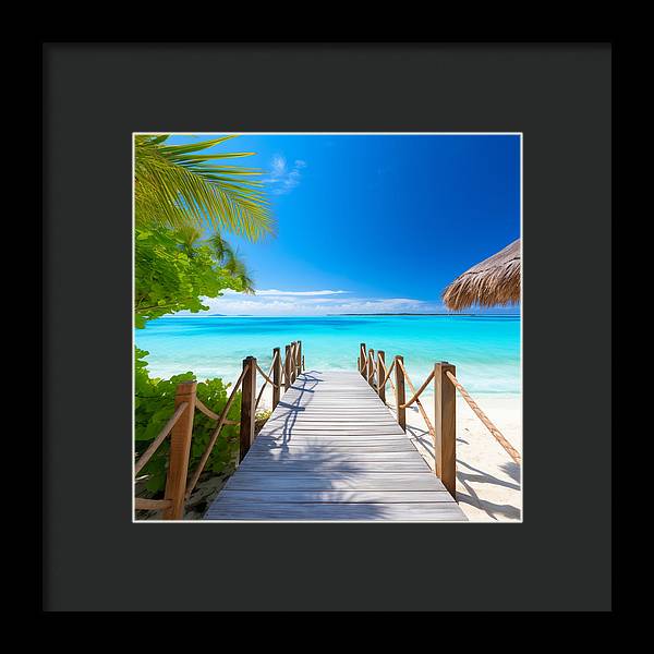 The Crystal Boardwalk - Framed Print