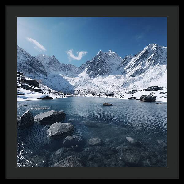 Alpine Serenity - Framed Print