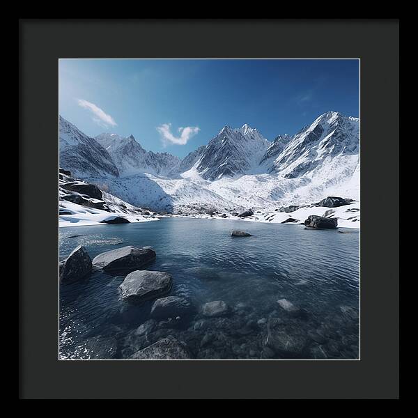 Alpine Serenity - Framed Print