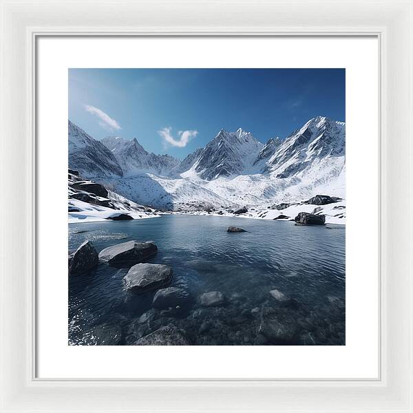 Alpine Serenity - Framed Print