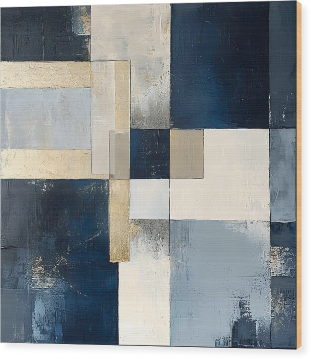Architectural Blueprint - Wood Print