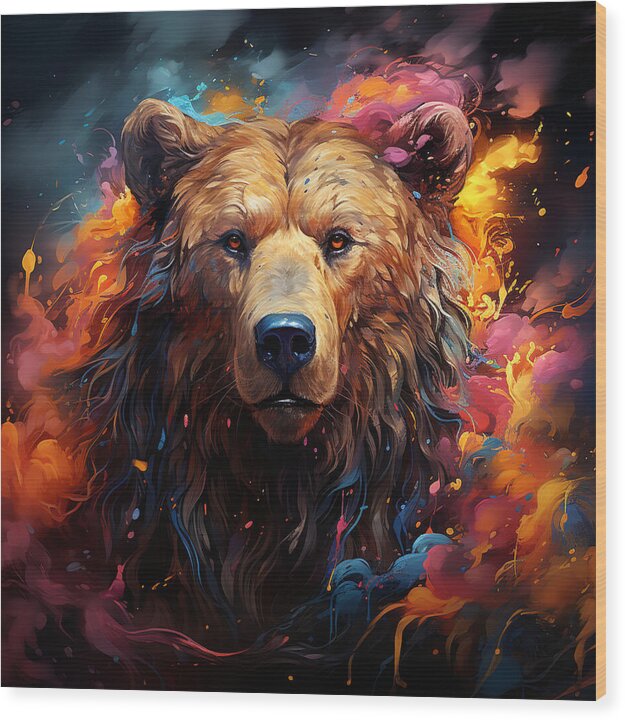 Bear Awakening - Wood Print