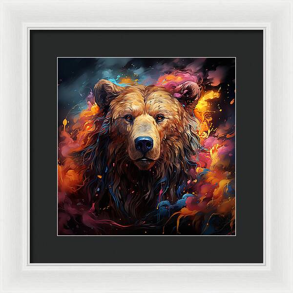 Bear Awakening - Framed Print