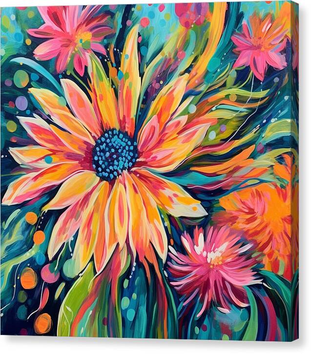 Blaze of Blooms - Canvas Print