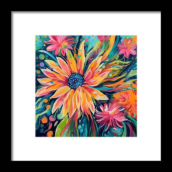Blaze of Blooms - Framed Print