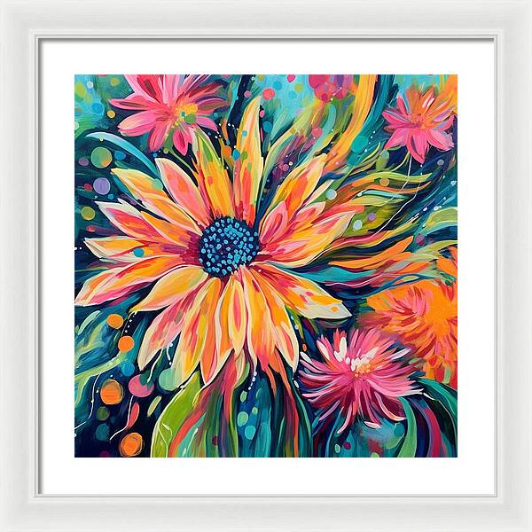 Blaze of Blooms - Framed Print