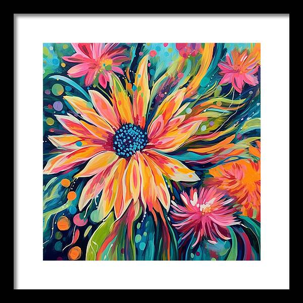 Blaze of Blooms - Framed Print