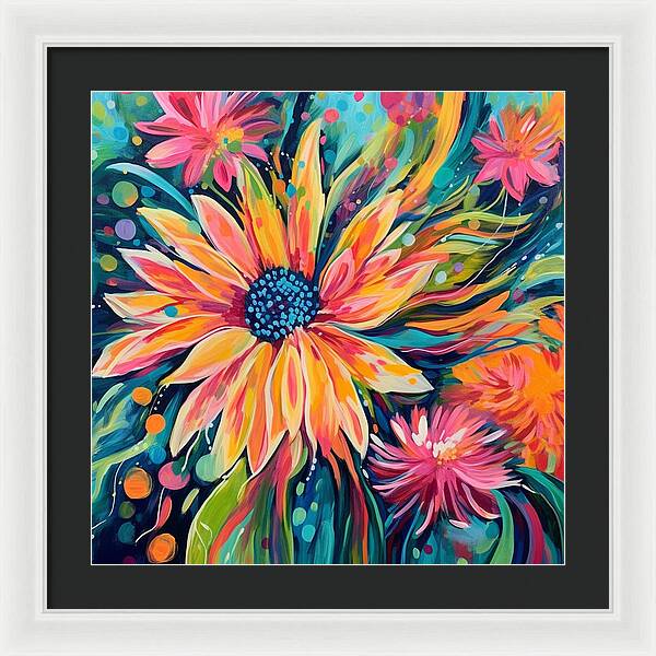 Blaze of Blooms - Framed Print