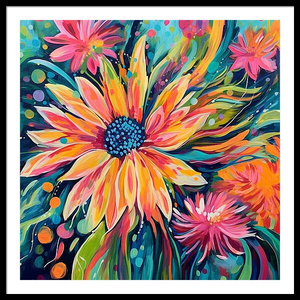 Blaze of Blooms - Framed Print