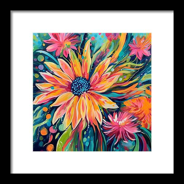 Blaze of Blooms - Framed Print