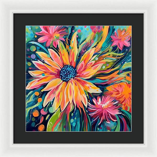 Blaze of Blooms - Framed Print