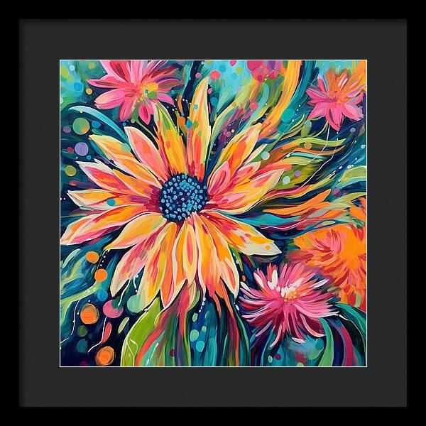 Blaze of Blooms - Framed Print