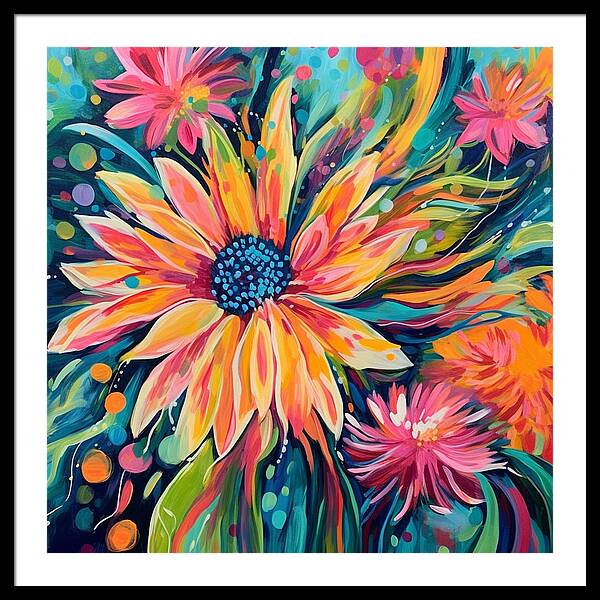 Blaze of Blooms - Framed Print