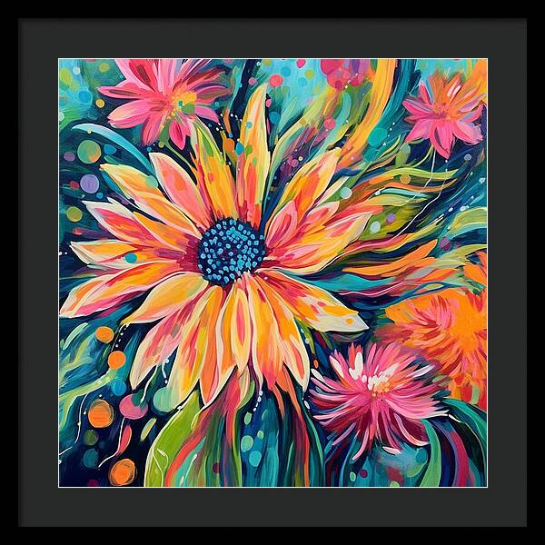 Blaze of Blooms - Framed Print