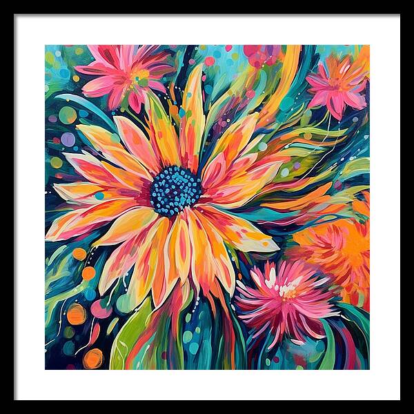 Blaze of Blooms - Framed Print