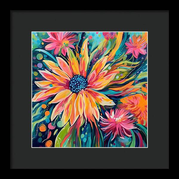 Blaze of Blooms - Framed Print