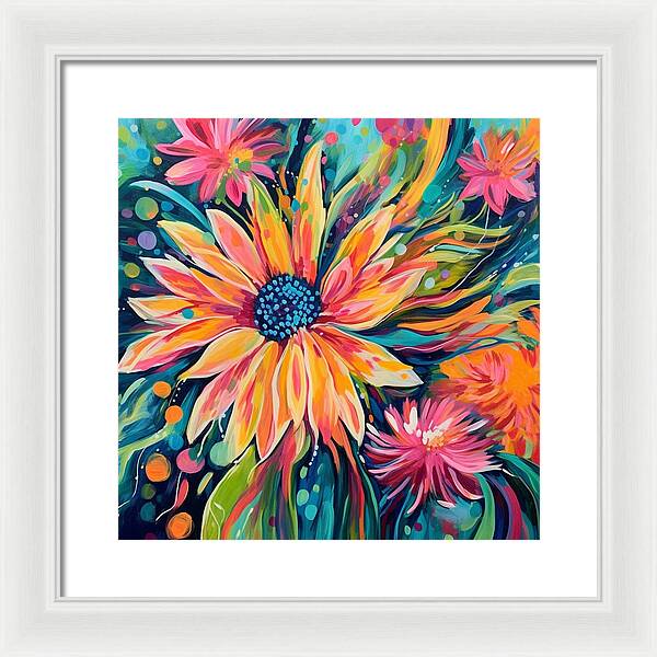 Blaze of Blooms - Framed Print