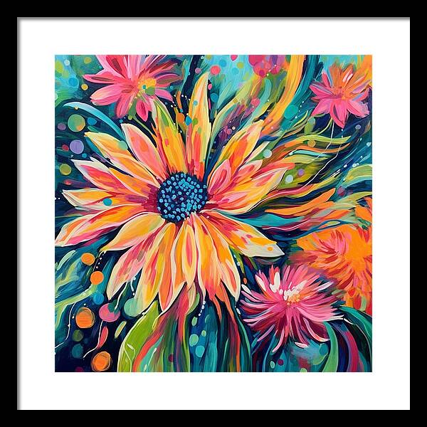 Blaze of Blooms - Framed Print