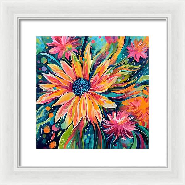 Blaze of Blooms - Framed Print