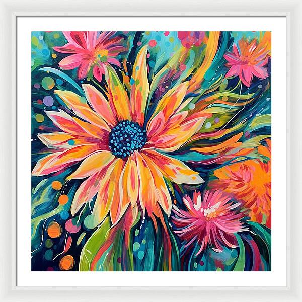 Blaze of Blooms - Framed Print