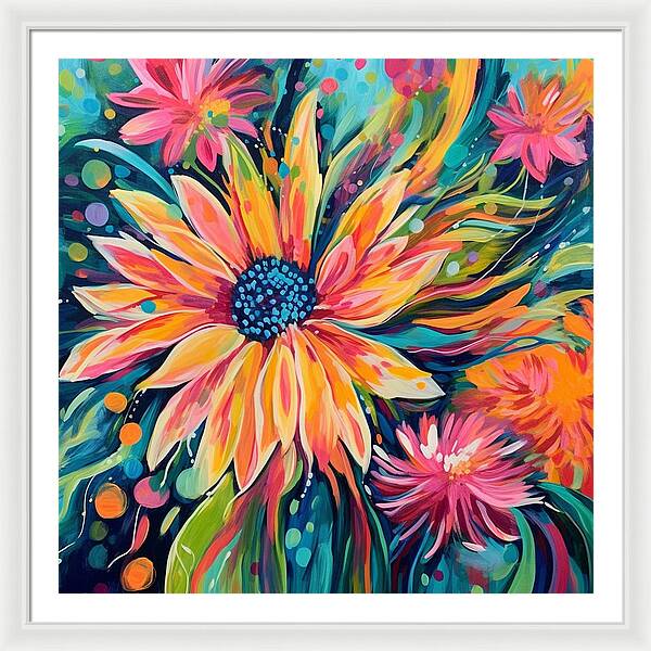 Blaze of Blooms - Framed Print