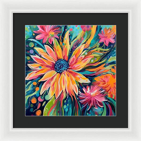 Blaze of Blooms - Framed Print