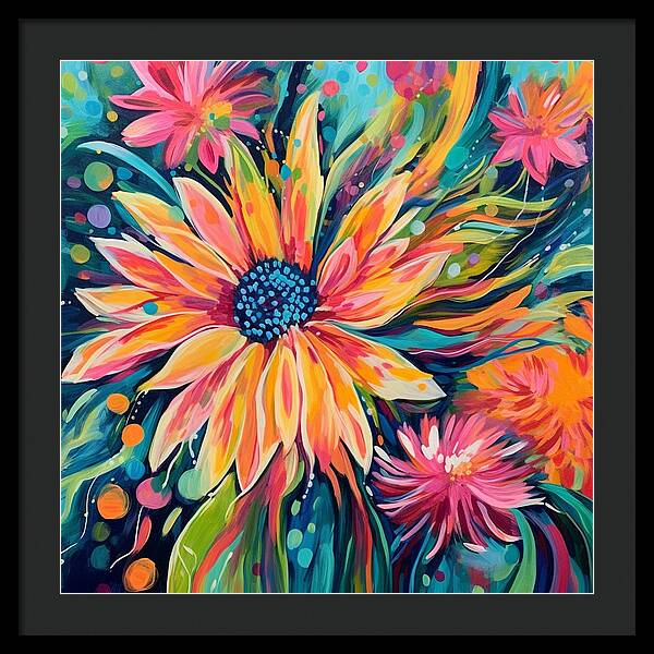 Blaze of Blooms - Framed Print