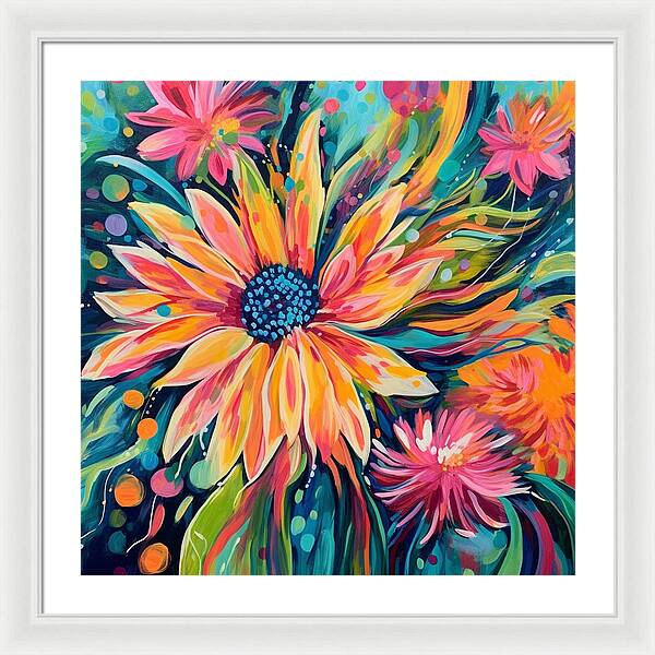 Blaze of Blooms - Framed Print
