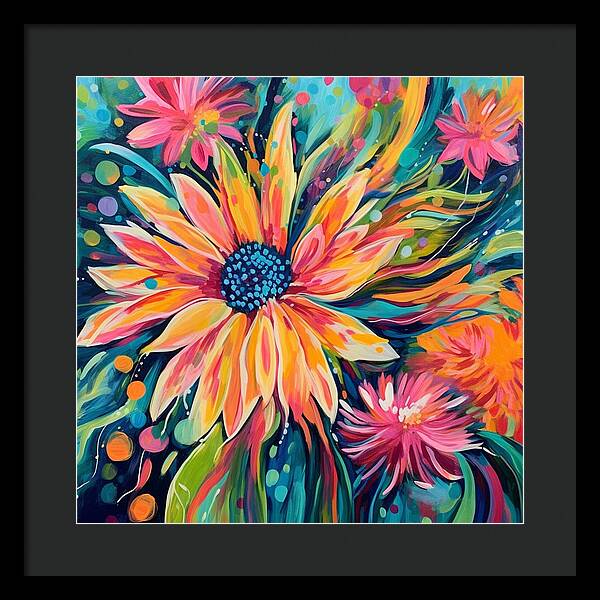Blaze of Blooms - Framed Print