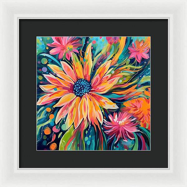 Blaze of Blooms - Framed Print