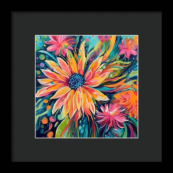 Blaze of Blooms - Framed Print