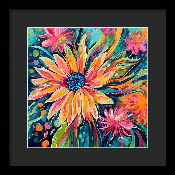 Blaze of Blooms - Framed Print