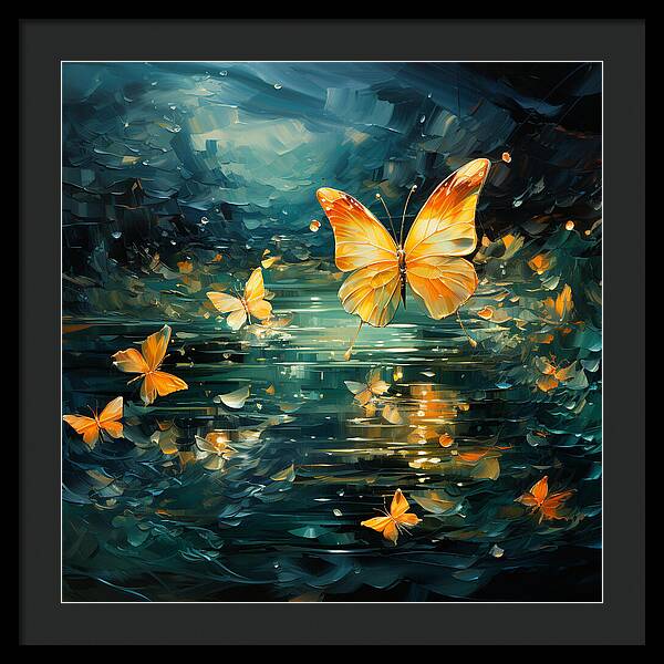 Butterfly Twilight - Framed Print