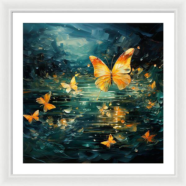 Butterfly Twilight - Framed Print