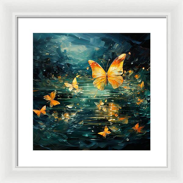 Butterfly Twilight - Framed Print