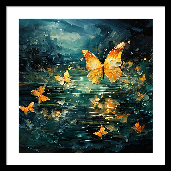 Butterfly Twilight - Framed Print