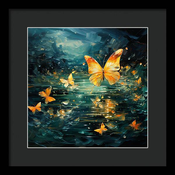 Butterfly Twilight - Framed Print
