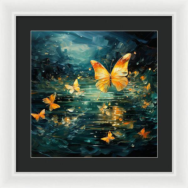 Butterfly Twilight - Framed Print